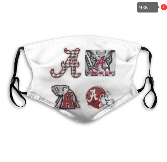 NCAA Alabama Crimson Tide Dust mask with filter